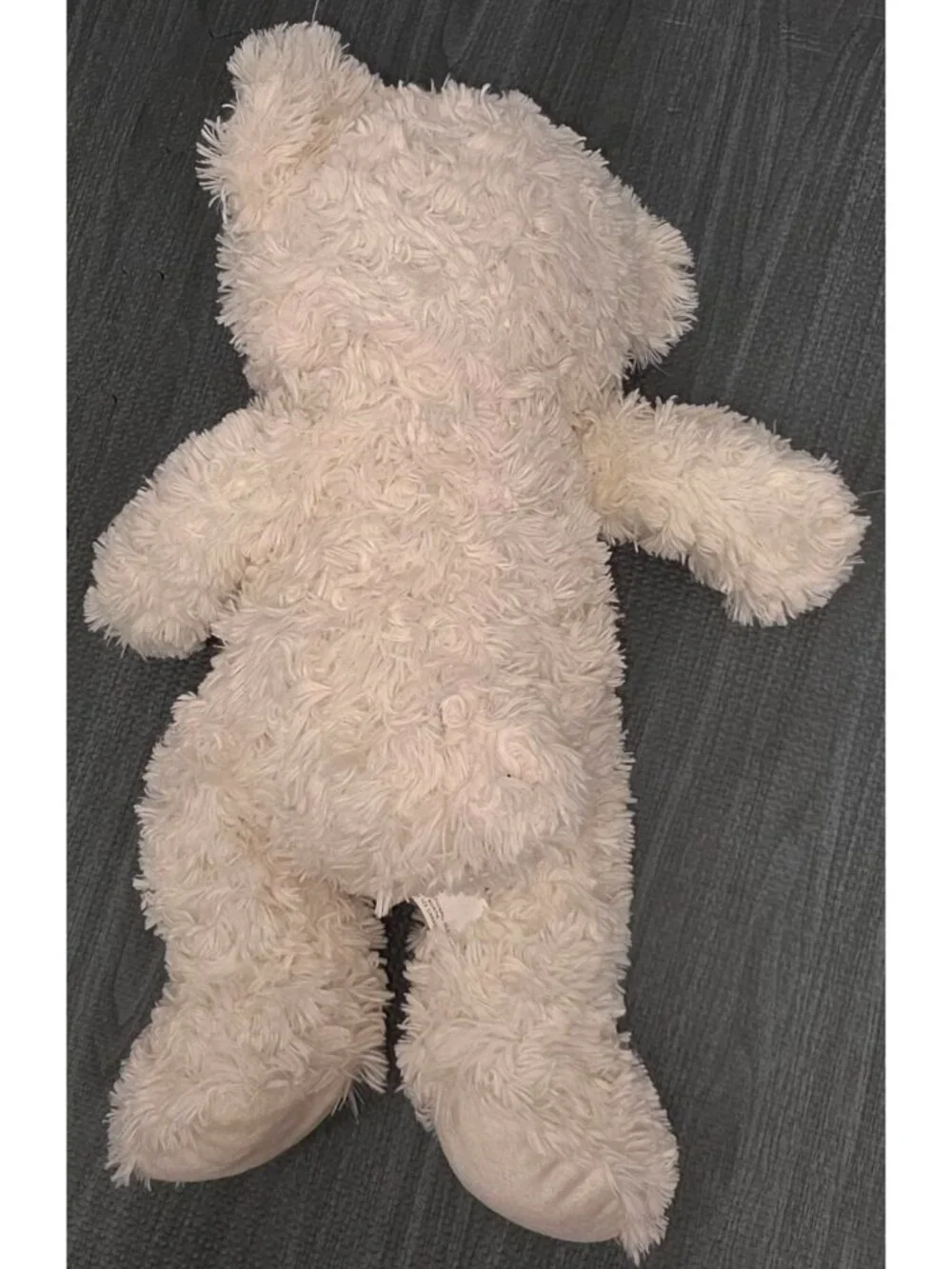 Best Made Toys Cream White Teddy Bear Plush Stuffed Animal Floppy Fuzzy Necktie